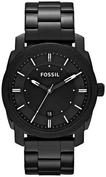 Orë për meshkuj Fossil Machine FS4775, e zezë