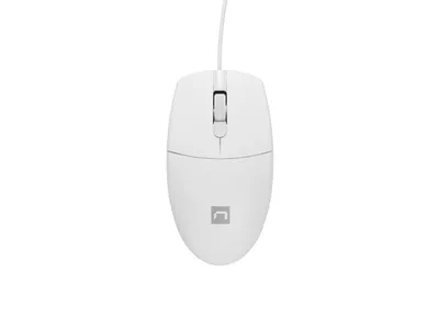 Maus Natec RUFF 2, 1000 DPI, USB 2.0, i bardhë - 1