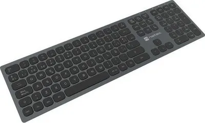 Tastierë Natec Dolphin NKL-1830, RF Wireless + Bluetooth, QWERTY, e zezë/e hirtë - 3
