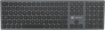 Tastierë Natec Dolphin NKL-1830, RF Wireless + Bluetooth, QWERTY, e zezë/e hirtë