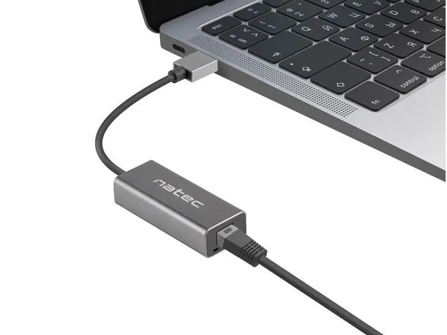 Kartë rrjeti Natec Cricket, USB-A, 1GB/s, e hirtë - 3