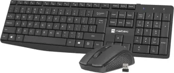 Set tastierë dhe maus Natec Squid, 1600 DPI, i zi