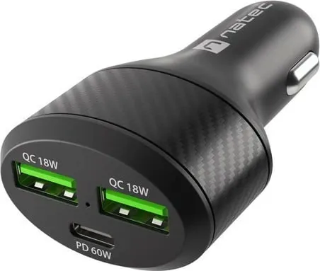 Karikues Natec Coney 2x USB-A 1x USB-C 3A (NUC-1981) - 1