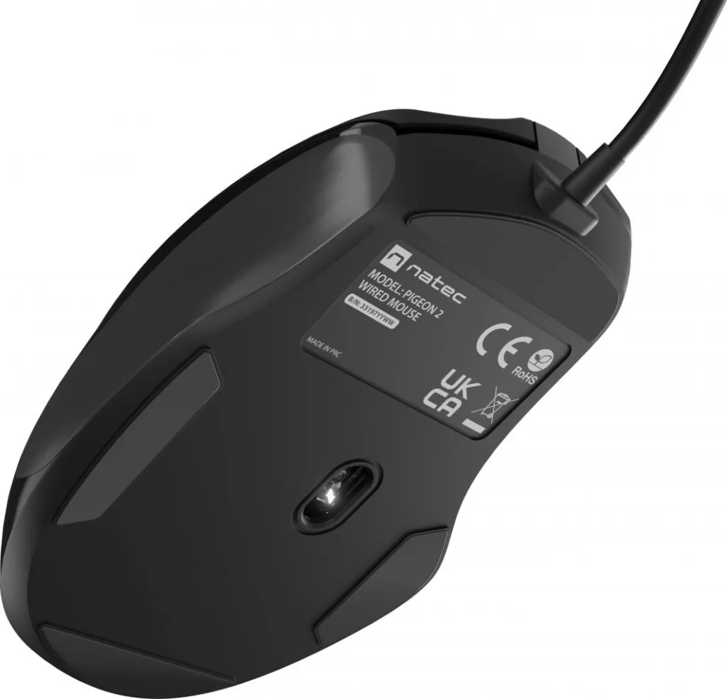 Maus Natec PIGEON, me kabllo, USB, i zi - 11