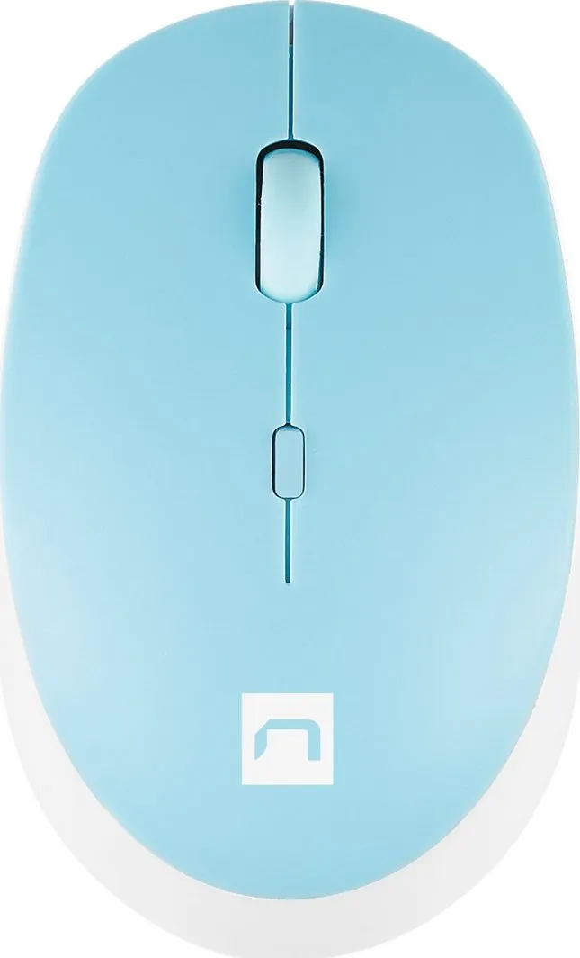 Maus Natec Harrier, wireless, Bluetooth, i bardhë dhe i kaltërt - 1