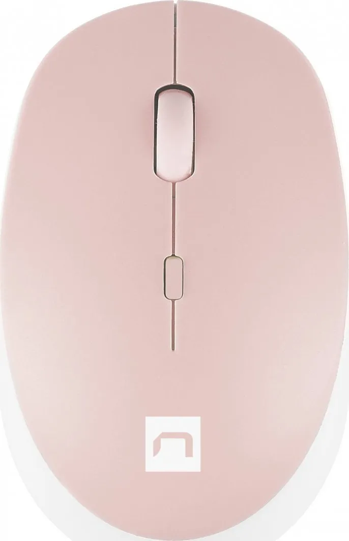 Maus Natec Harrier, wireless, Bluetooth, i bardhë dhe rozë - 1