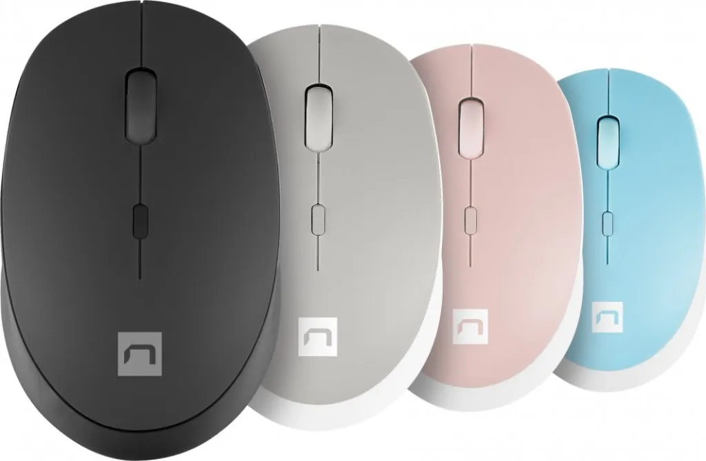 Maus Natec Harrier, wireless, Bluetooth, i bardhë dhe rozë - 6