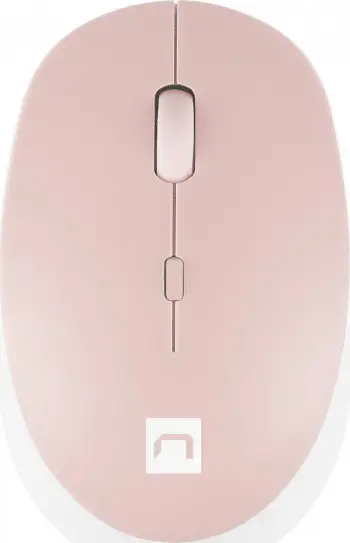 Maus Natec Harrier, wireless, Bluetooth, i bardhë dhe rozë