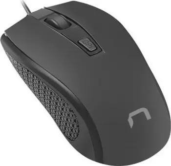 Maus Natec Hoopoe, me kabllo, USB, i zi