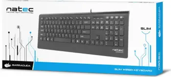Tastierë Natec Barracuda, me kabllo, ES, e zezë