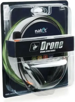 Kufje Natec Drone, me kabllo, të portokallta - 4
