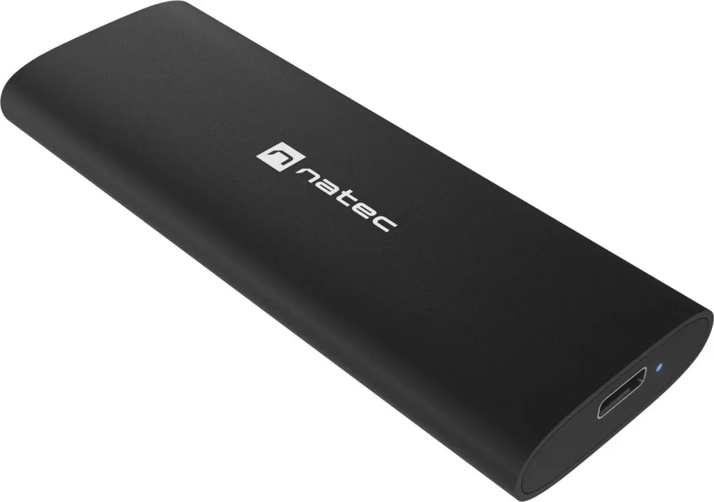 Kasë NATEC NKZ-2286 për SSD M.2, USB Type-C, e zezë - 1