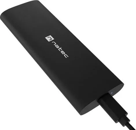 Kasë NATEC NKZ-2286 për SSD M.2, USB Type-C, e zezë - 2