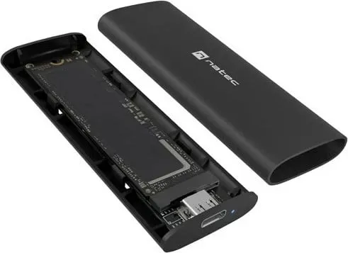 Kasë NATEC NKZ-2286 për SSD M.2, USB Type-C, e zezë - 5