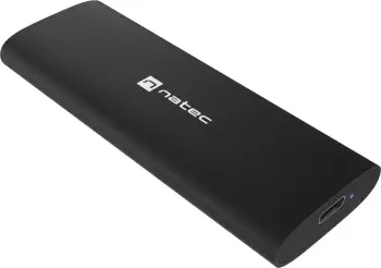 Kasë NATEC NKZ-2286 për SSD M.2, USB Type-C, e zezë