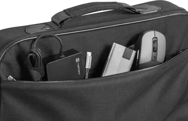 Çantë messenger NATEC Impala 2 për laptop 14.1", e zezë/gri - 10