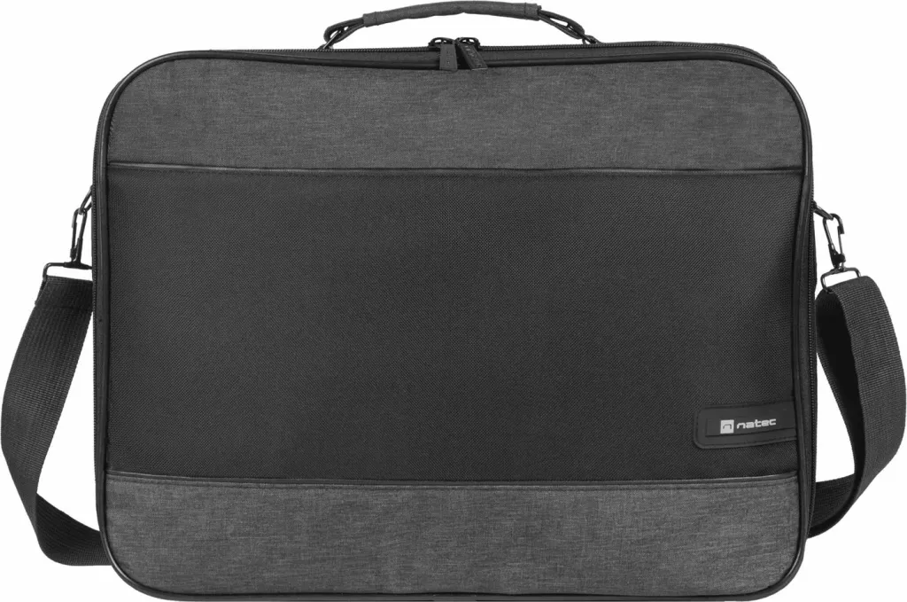 Çantë messenger NATEC Impala 2, 15.6", poliester, e zezë/gri - 1