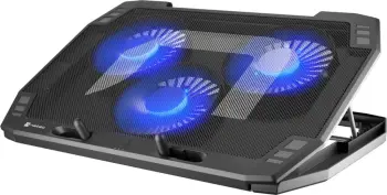 Stendë ftohëse Natec Oriole, për laptop 17.3", 3 ventilatorë, e zezë