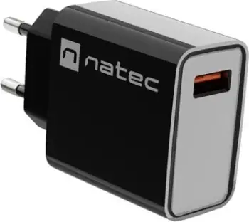 Karikues rrjeti Natec Ribera NUC-2058, 1x USB-A 3A, 18W, i zi
