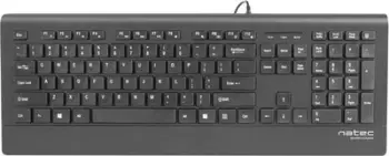 Tastierë Natec BARRACUDA, USB, 104 taste, e zezë