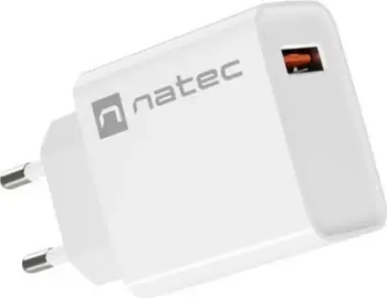 Karikues rrjeti Natec Ribera NUC-2057, 18W, 1x USB A 3A, i bardhë