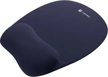 Mousepad me mbështetëse Natec Chipmunk, 23x20cm, memory foam, blu navy