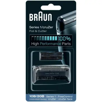 Aksesorë për Makinën e rrojës Braun Kombipack 10B / Replacement Foil & Cutter – Zezë