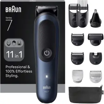 Makinë e rrojes Braun Series 7 / All-In-One Style Kit – Blu e Errët