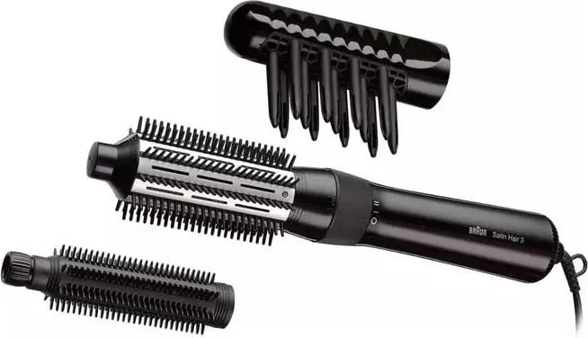 Brushë stiluese për flokë Braun 3 AS330E, 400 W, e zezë - 1