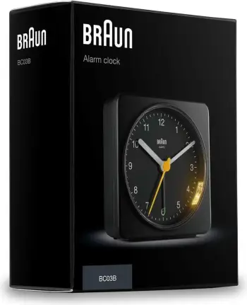 Orë me alarm Braun BC 03 B (67082), e zezë
