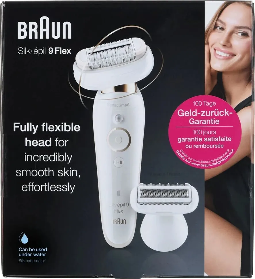 Epilator Braun 9002, i bardhë / ari - 7