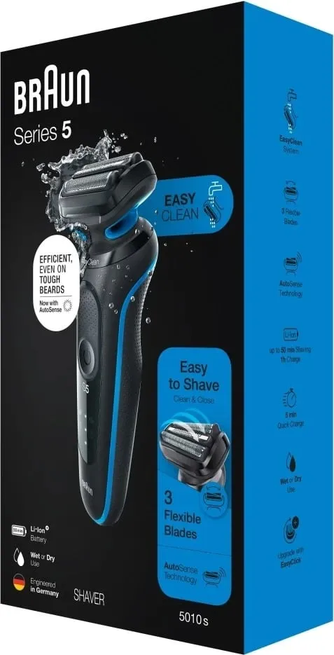 Makinë rroje Braun Series 5, e zezë/e kaltër - 6