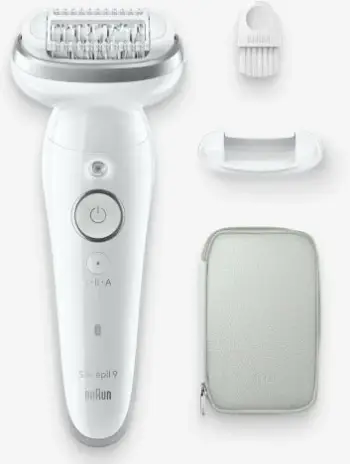 Depilator Braun Silk-épil 9 Flex 9001, kokë fleksibile 360°, pa kabllo, i bardhë