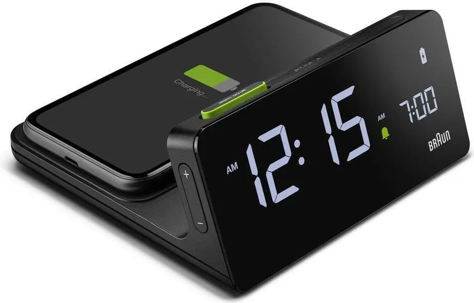 Alarm digjital Braun BC21, LCD, wireless charging, zi - 1