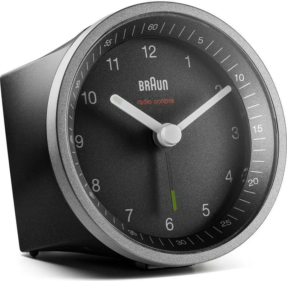 Orë me alarm Braun BC 07 SB-DCF, e zezë/ e argjendë - 1