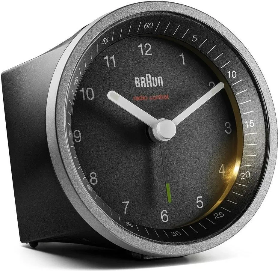 Orë me alarm Braun BC 07 SB-DCF, e zezë/ e argjendë - 2