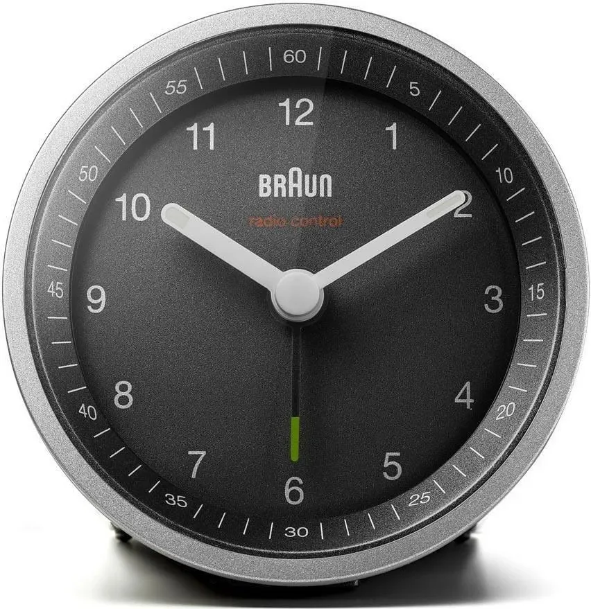 Orë me alarm Braun BC 07 SB-DCF, e zezë/ e argjendë - 3