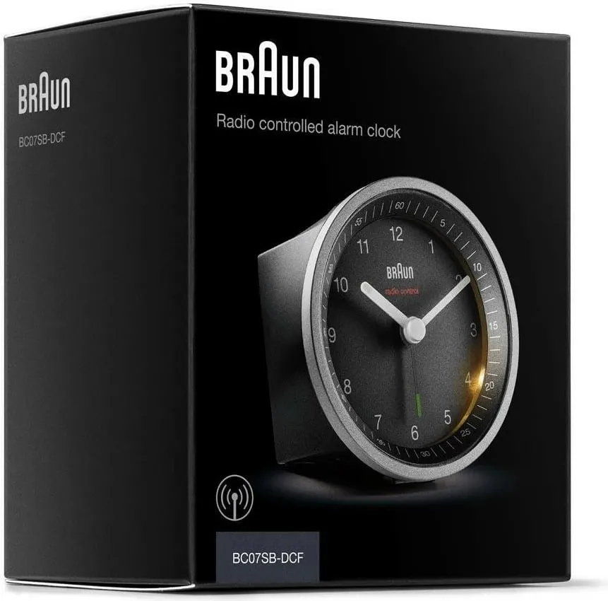 Orë me alarm Braun BC 07 SB-DCF, e zezë/ e argjendë - 7