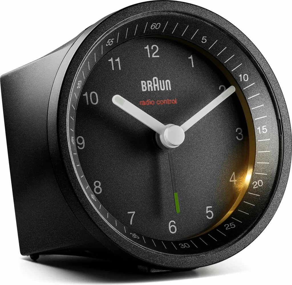 Alarm Braun BC07, quartz, analog, zi, backlight verdhë - 5
