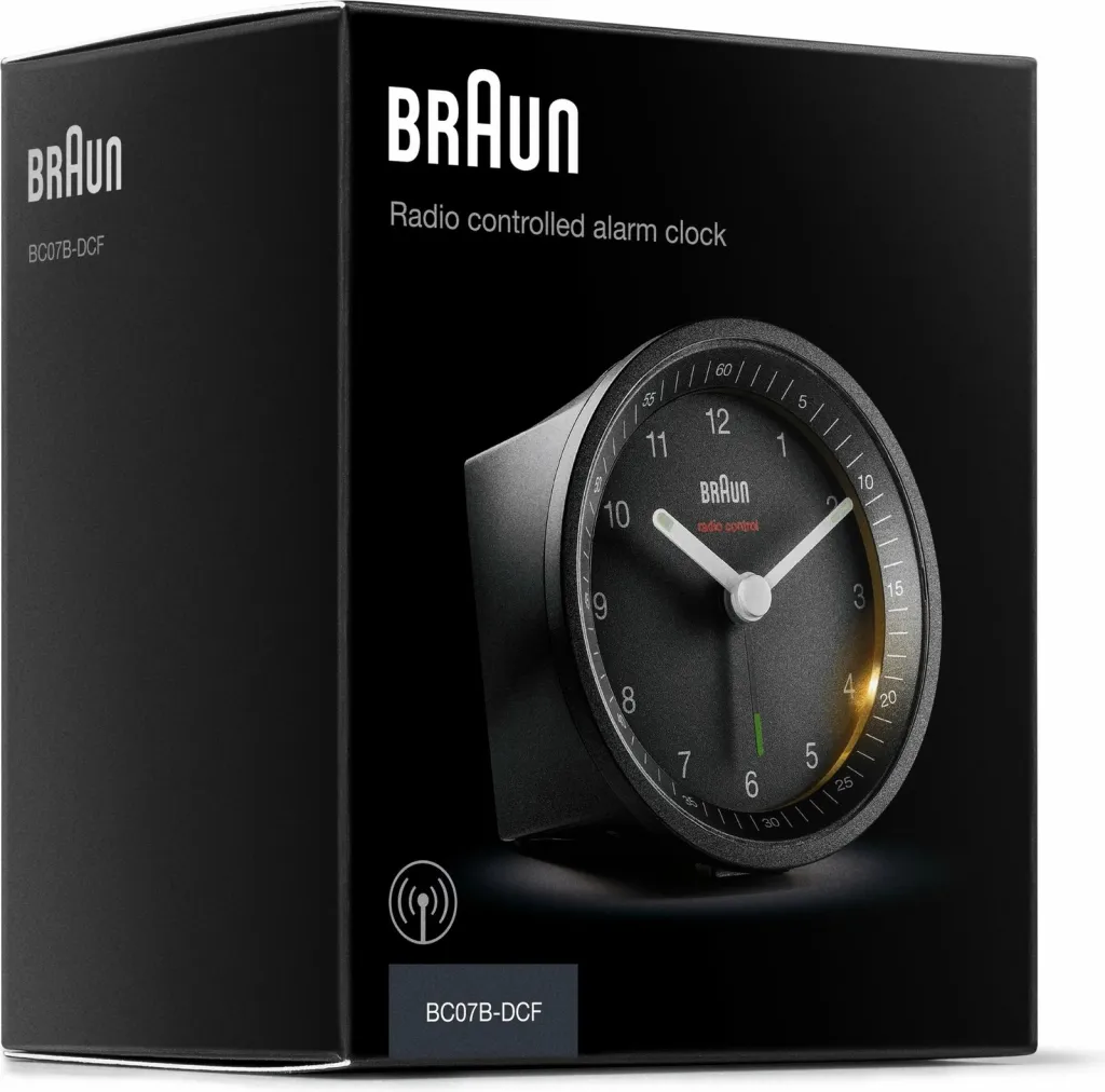 Alarm Braun BC07, quartz, analog, zi, backlight verdhë - 6
