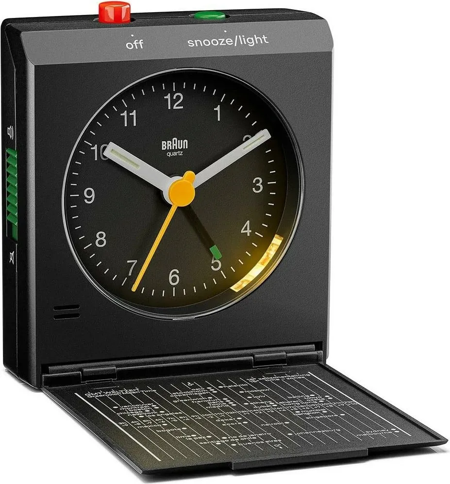 Orë alarmi Braun BC 05 B, quartz, me dritë dhe snooze, e zezë - 2