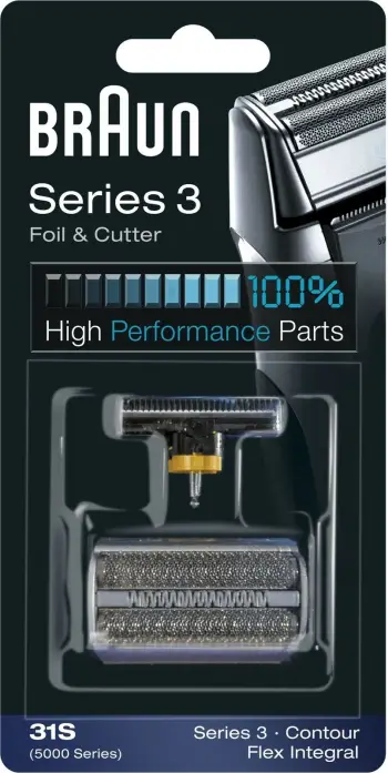 Kokë rroje Braun Series 3 31S, për modele 390cc/370/5895/5875, e zezë