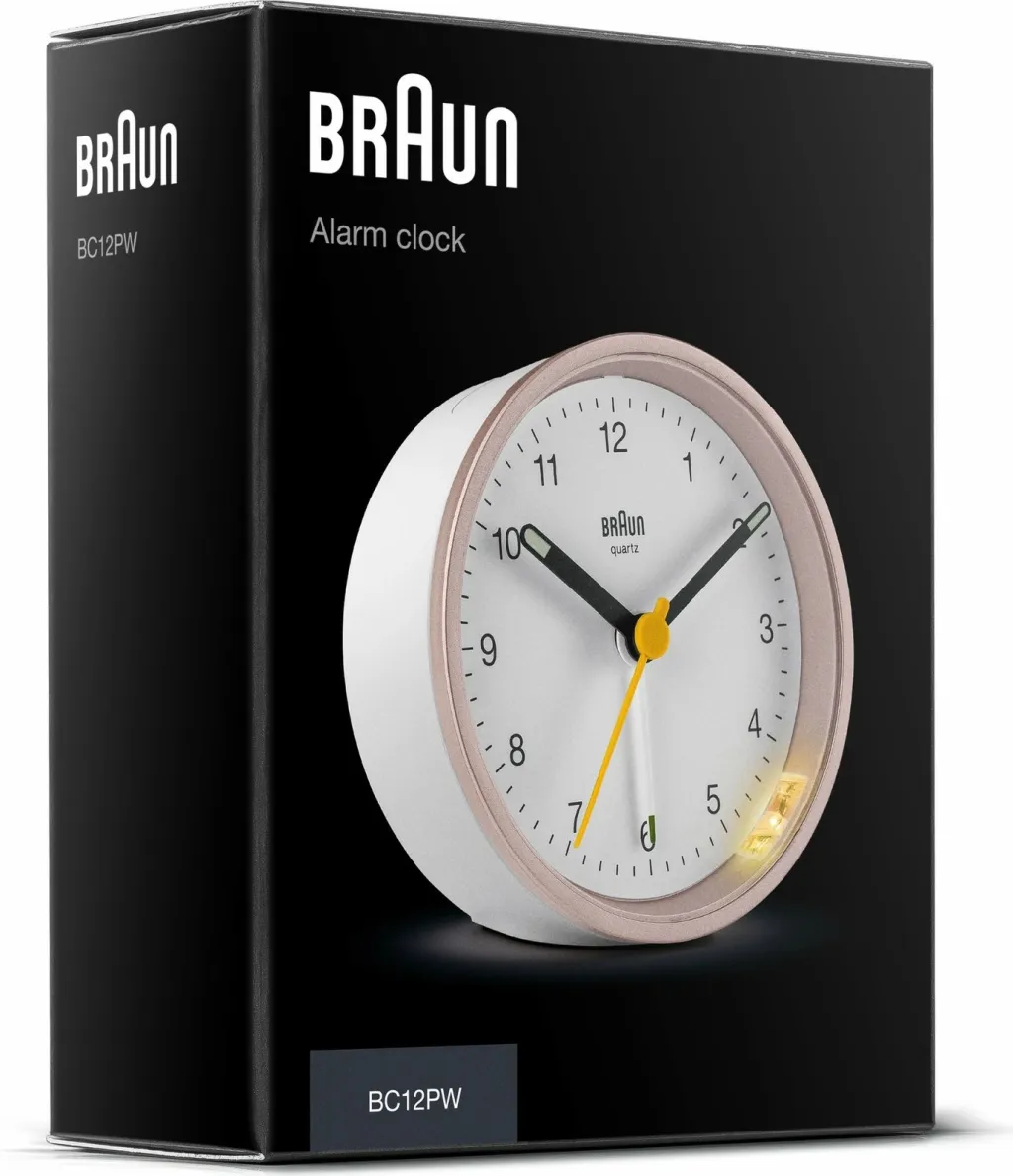 Orë me alarm Braun e bardhë/rozë - 5