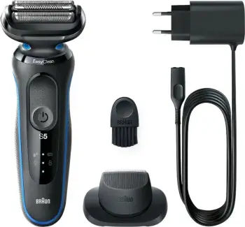 Makinë rroje Braun Series 5 51-B1200s, 3 koka, Li-Ion, blu