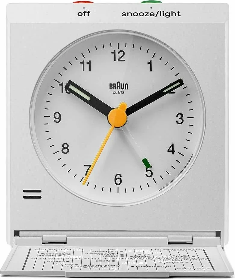 Orë alarmi Braun BC 05 W, quartz, dritë, snooze, e bardhë - 3