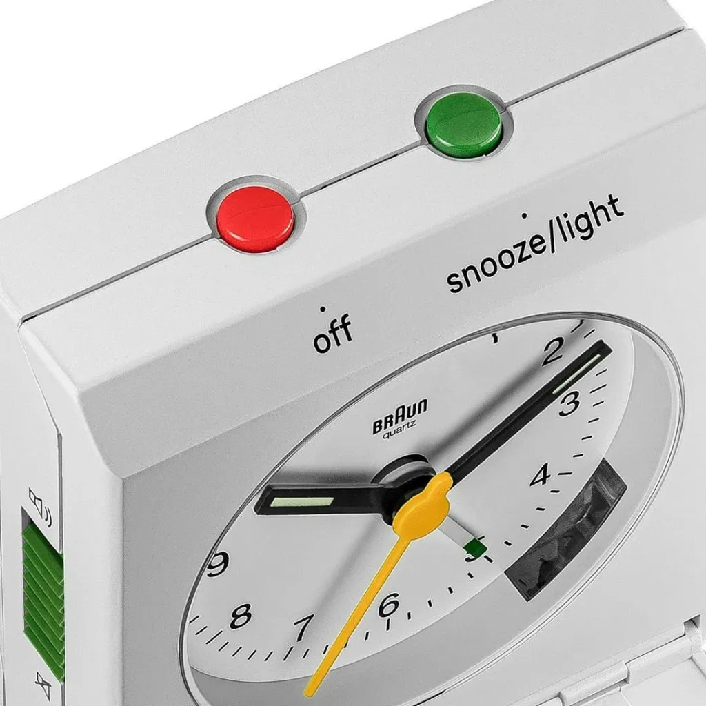 Orë alarmi Braun BC 05 W, quartz, dritë, snooze, e bardhë - 5