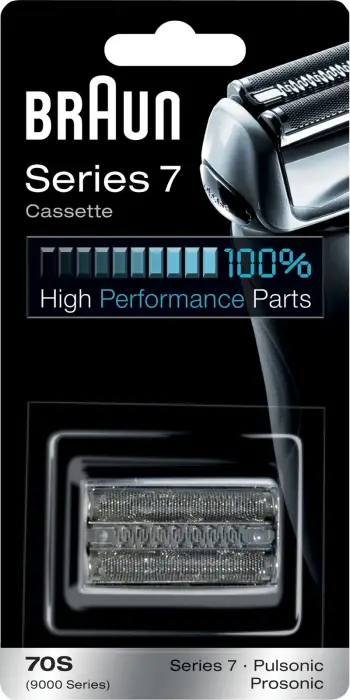 Kokë zëvendësuese makinës rroje Braun Series 7 70S, Pulsonic, argjend