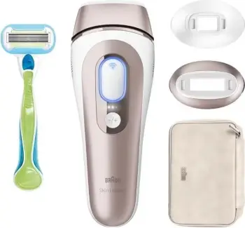 Pajisje IPL Braun Smart Skin Expert IPL7147, për trup dhe fytyrë, sensori inteligjent i lëkurës, e bardhë