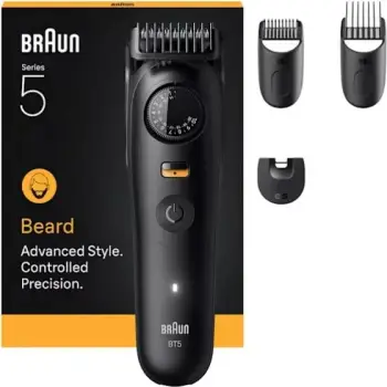 Trimmer mjekre Braun Series 5 BT5520, 4 koka, matt black