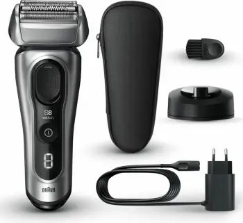 Makinë rroje, Braun, 8517S Series 8, wet & dry, Silver, me aksesorë